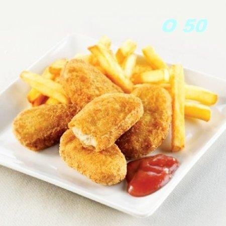 Nuggets con papas