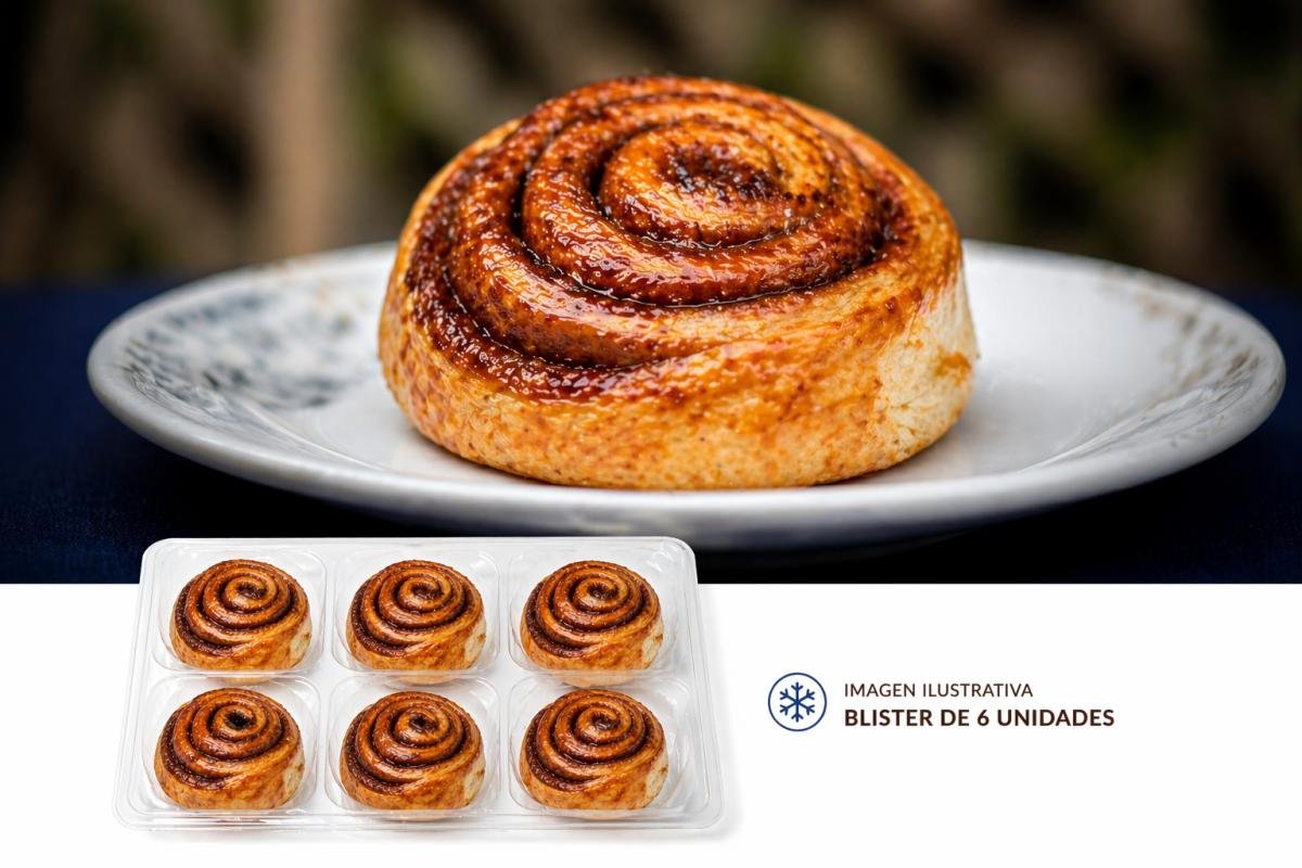 Rollo de canela 140 grs blíster e 6 unidades
